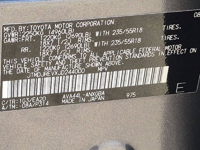 2018 Toyota RAV4 Hybrid Limited