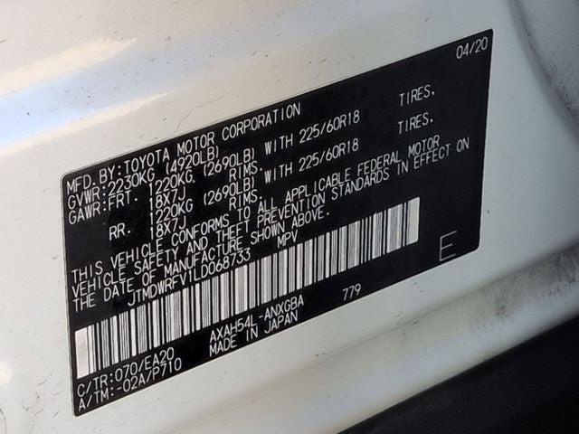 2020 Toyota RAV4 HYBRID Limited