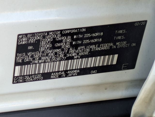 2020 Toyota RAV4 HYBRID XSE