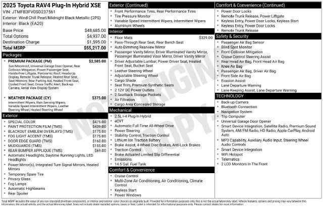 2025 Toyota RAV4 Plug-In Hybrid XSE