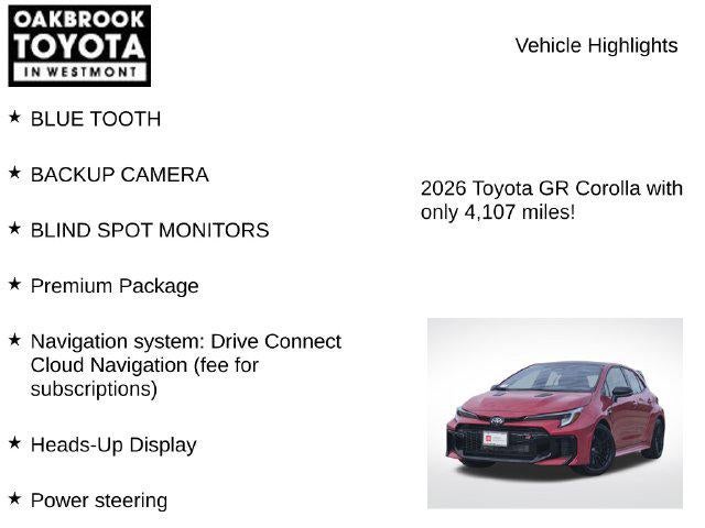 2026 Toyota GR Corolla Premium Plus