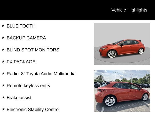 2026 Toyota Corolla Hatchback SE