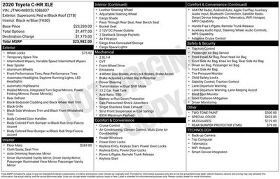 2020 Toyota C-HR XLE