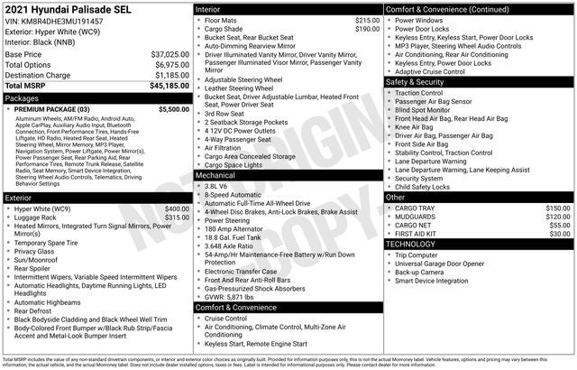 2021 Hyundai Palisade SEL