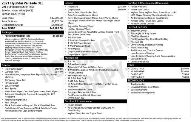 2021 Hyundai Palisade SEL