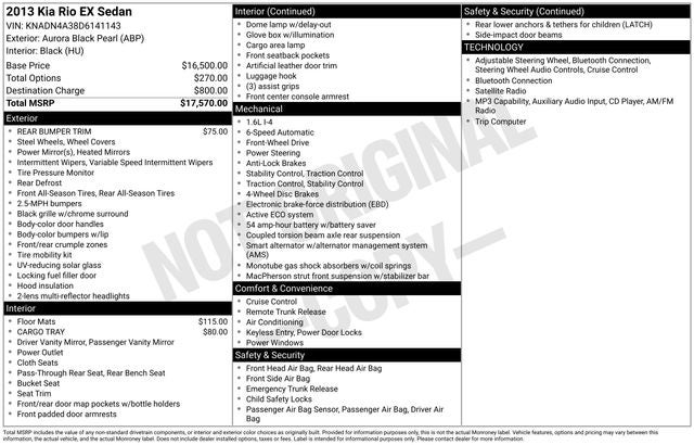 2013 Kia Rio EX