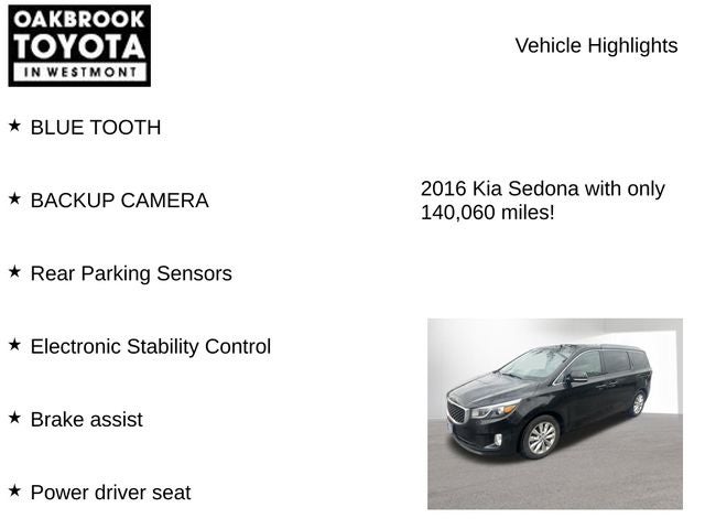 2016 Kia Sedona EX