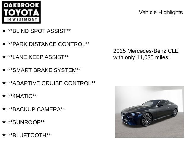 2025 Mercedes-Benz CLE CLE 300 4MATIC®