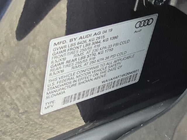 2019 Audi Q7 45 Premium quattro