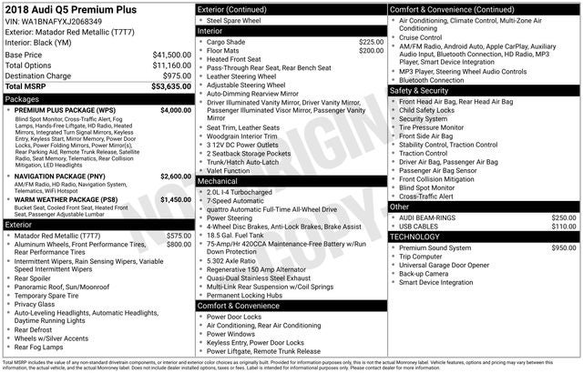 2018 Audi Q5 2.0T Premium Plus quattro