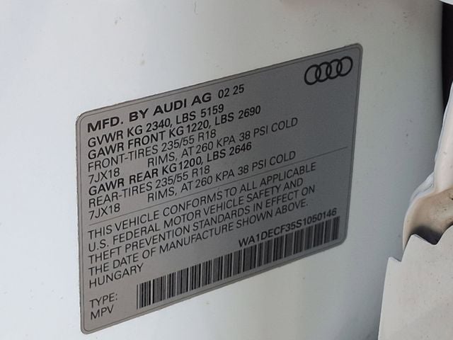 2025 Audi Q3 Premium S Line quattro