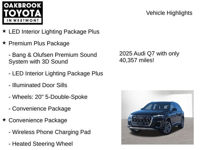 2025 Audi Q7 55 Premium Plus quattro