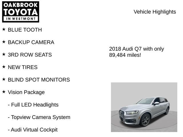 2018 Audi Q7 3.0T Prestige quattro