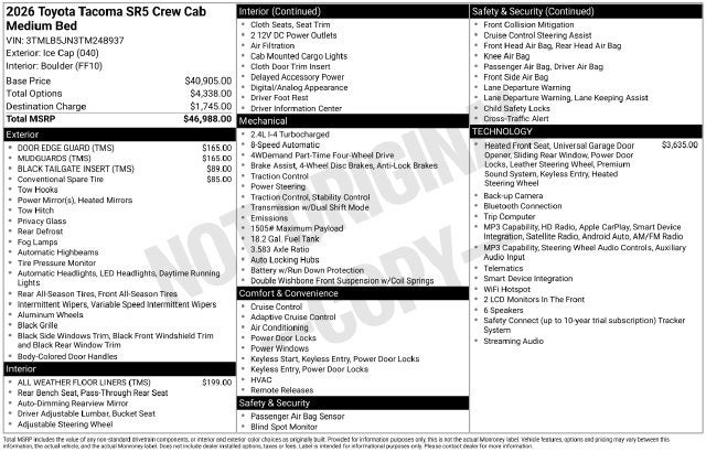 2026 Toyota Tacoma SR5 - Photo 31