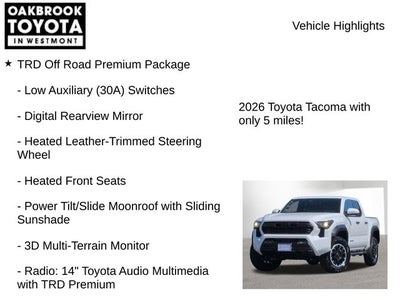 2026 Toyota Tacoma TRD Off-Road