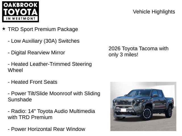 2026 Toyota Tacoma TRD Sport