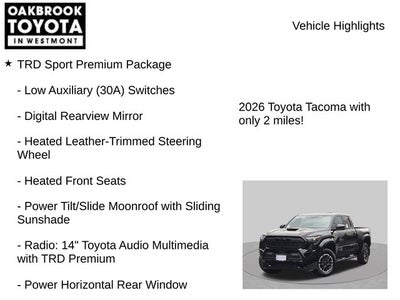 2026 Toyota Tacoma TRD Sport