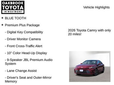 2026 Toyota Camry XLE AWD