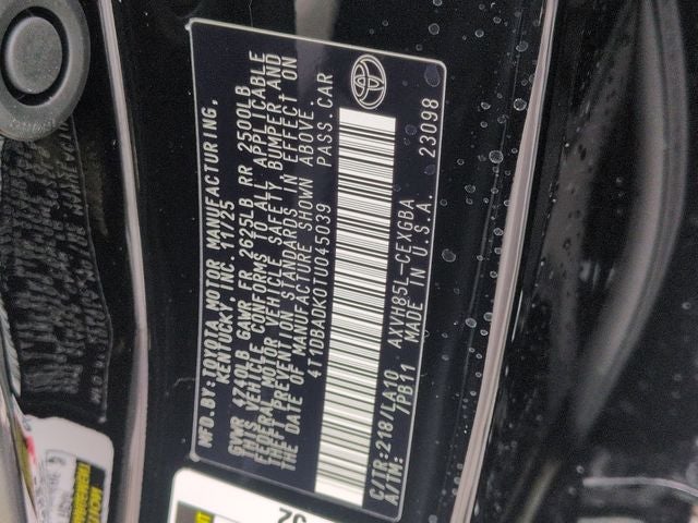 2026 Toyota Camry XLE AWD