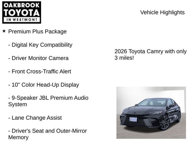 2026 Toyota Camry XLE AWD