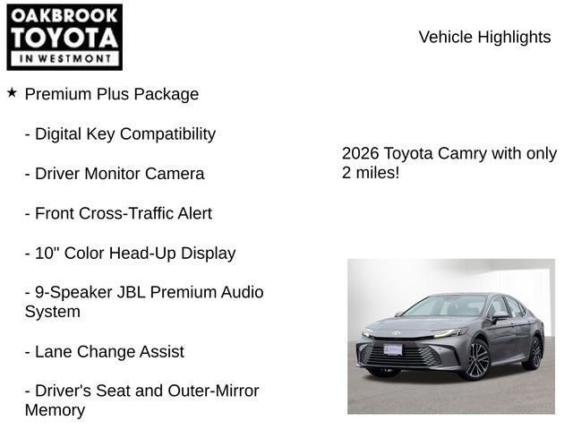 2026 Toyota Camry XLE AWD