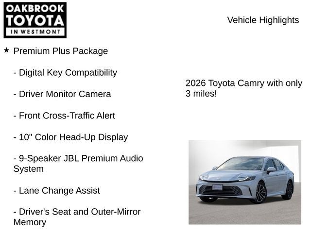2026 Toyota Camry XLE AWD