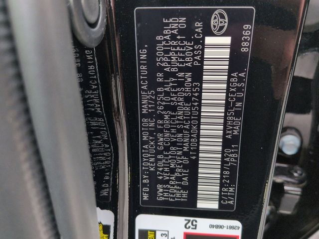 2026 Toyota Camry XLE AWD