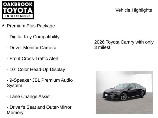 2026 Toyota Camry XLE AWD