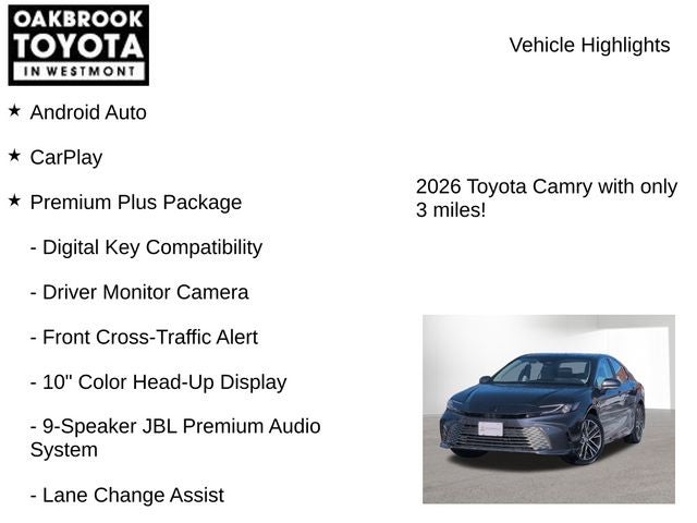 2026 Toyota Camry XLE AWD