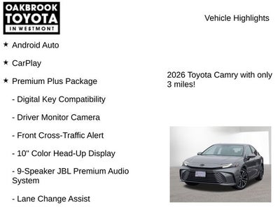 2026 Toyota Camry XLE AWD