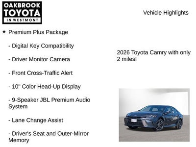 2026 Toyota Camry XLE AWD