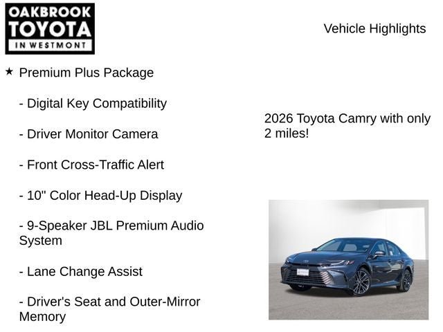 2026 Toyota Camry XLE AWD