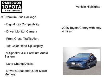 2026 Toyota Camry XLE AWD