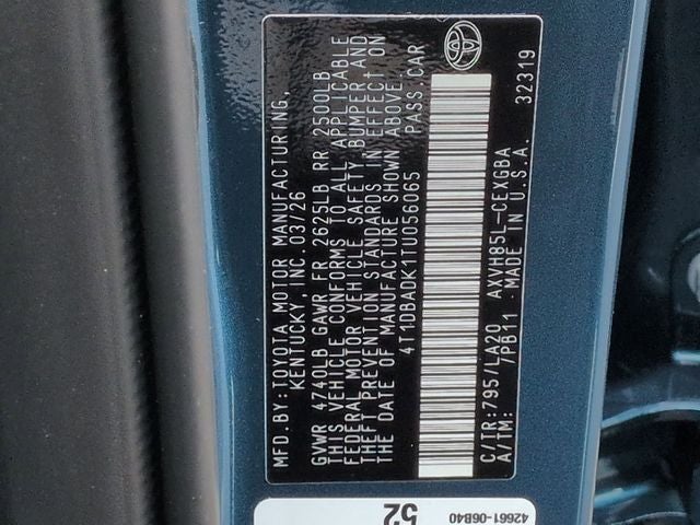 2026 Toyota Camry XLE AWD