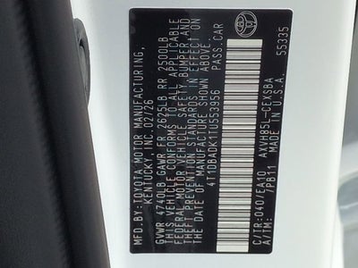 2026 Toyota Camry SE AWD