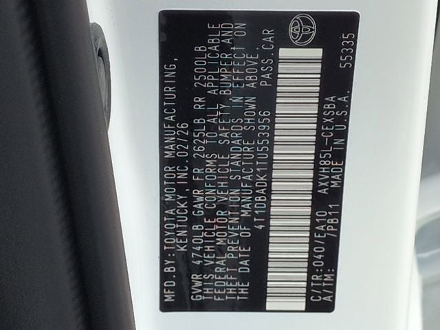 2026 Toyota Camry SE AWD