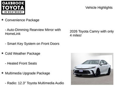 2026 Toyota Camry SE AWD