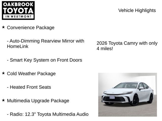 2026 Toyota Camry SE AWD
