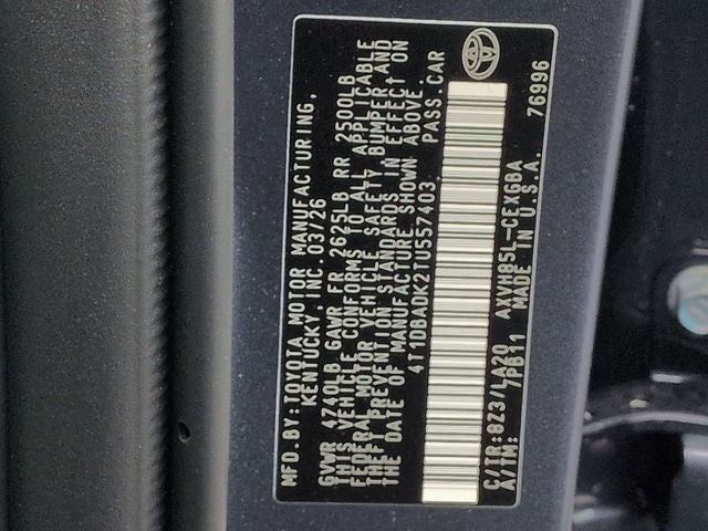 2026 Toyota Camry XLE AWD