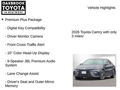 2026 Toyota Camry XLE AWD