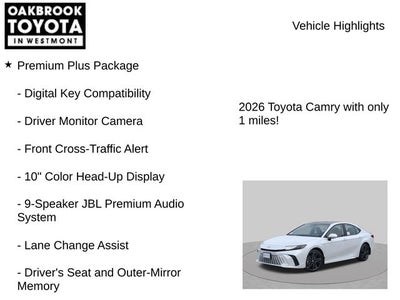 2026 Toyota Camry XSE AWD
