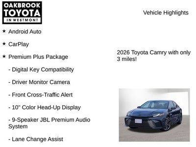 2026 Toyota Camry XLE AWD