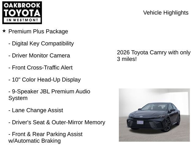 2026 Toyota Camry XLE AWD