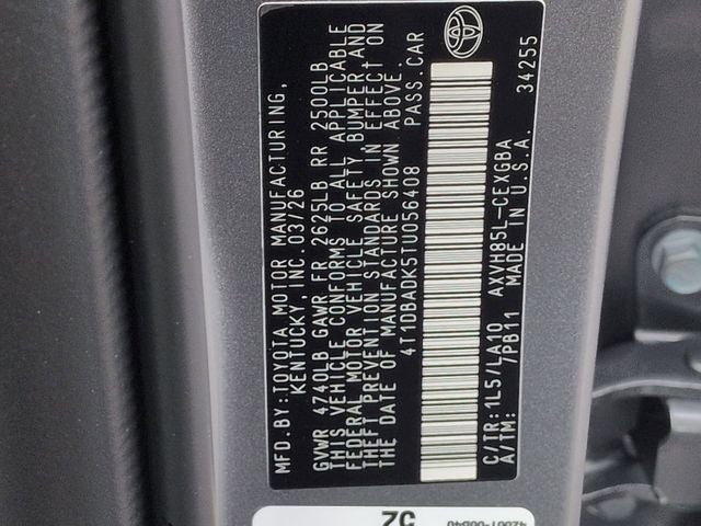 2026 Toyota Camry XLE AWD