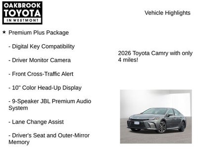 2026 Toyota Camry XLE AWD