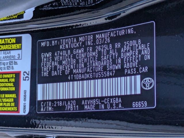 2026 Toyota Camry XLE AWD