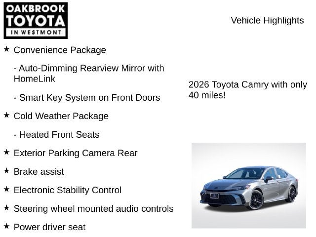 2026 Toyota Camry SE AWD