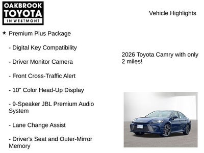 2026 Toyota Camry XLE AWD