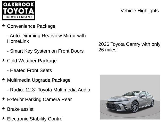 2026 Toyota Camry SE AWD