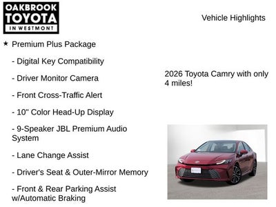 2026 Toyota Camry XLE AWD